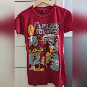 Captain Obvious T-shirt by Threadless - Medium (Juniors)